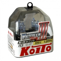 Koito Whitebeam III H3 P0752W 4000K 12V 55W (100W) - 2 шт лампы галогенные H3 купить цена