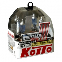 Koito Whitebeam III HB4 P0757W 4200K 12V 55W (110W) - 2 шт. лампы галогенные купить цена