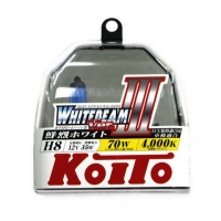 Koito Whitebeam III H8 P0758W 4000K 12V 35W (70W) - 2 шт. лампы галогенные H8 купить цена