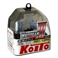 Koito Whitebeam III H3c P0753W 4000K 12V 55W (100W) - 2 шт. лампы галогенные H3c купить цена